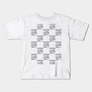 Black and White Squares. Seamless Pattern. Kids T-Shirt